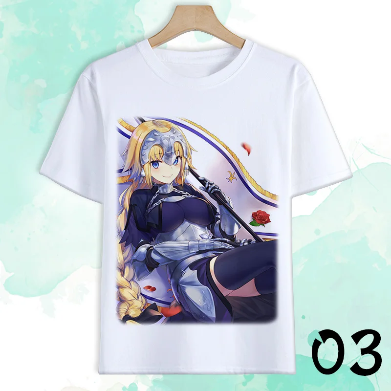 Аниме Fate Grand для косплэй футболка Жанна д 'Арк Alter сабля Okita Souji Футболка с
