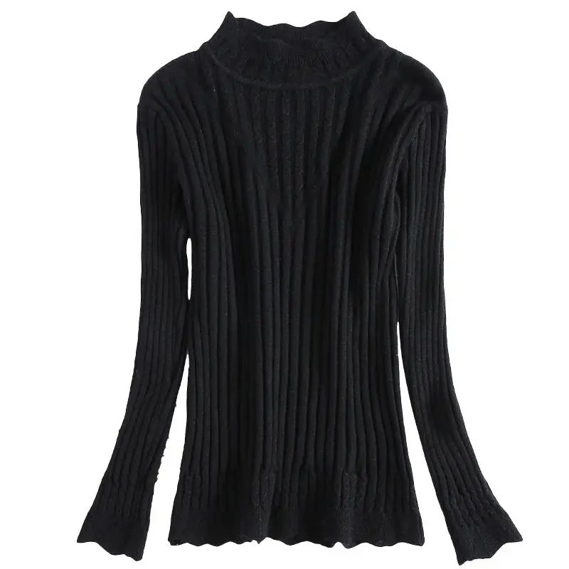 

Fashion Autumn Women V-neck Long-sleeve Knitted Sweater Female Jumper Pullover Solid Basic Elasticity Women Clothing Pull Femme