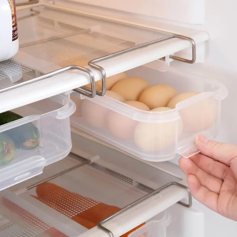 Выдвижной ящик для хранения холодильника перегородка держатель органайзер