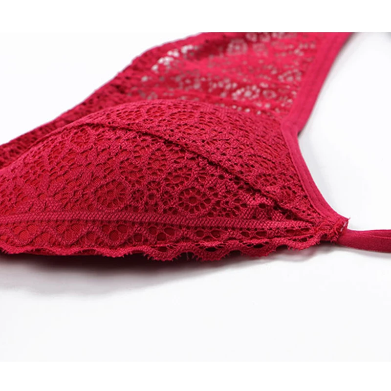 Yedinas пуш-ап мягкий беспроводной бюстгальтер сексуальный белый кружевной без