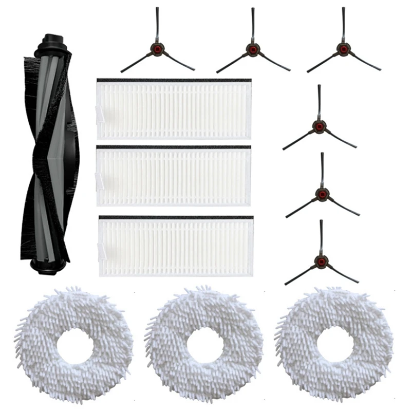 

TOP!-Main Brush Mop Cloth HEPA Filter Side Brush for ECOVACS Deebot N9+ Robot Vacuum Cleaner Replacement Accessories