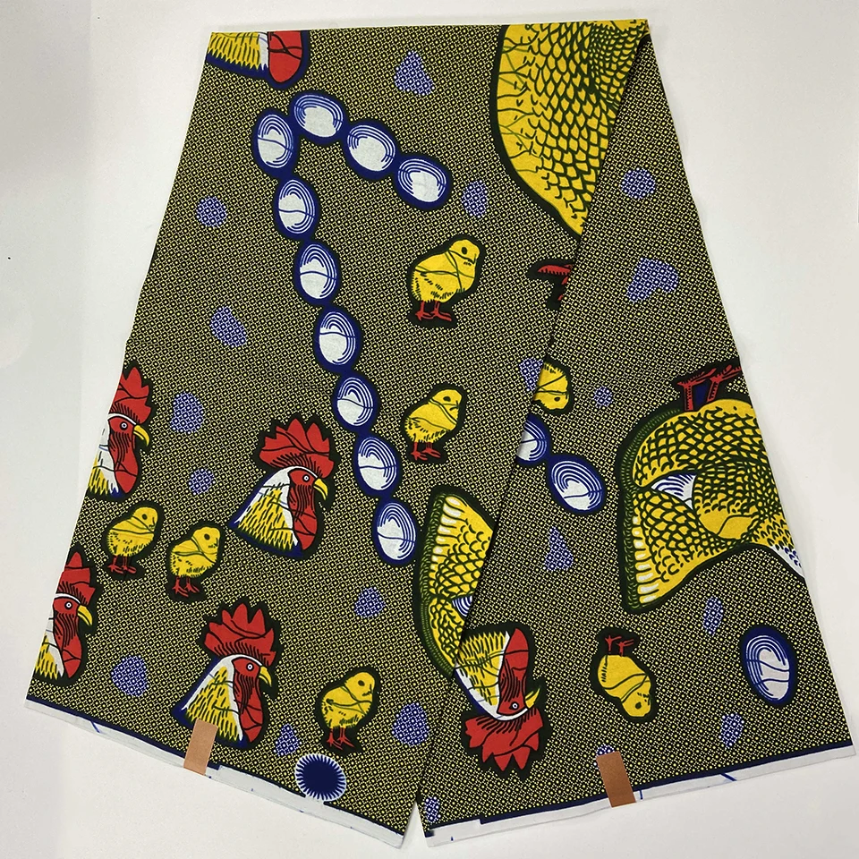 

6 Yards Mitex Wax Print/ African Fabrics Kitenge/Pagnes/Tissues Africain/ Lapa/Chitenge HSH-131