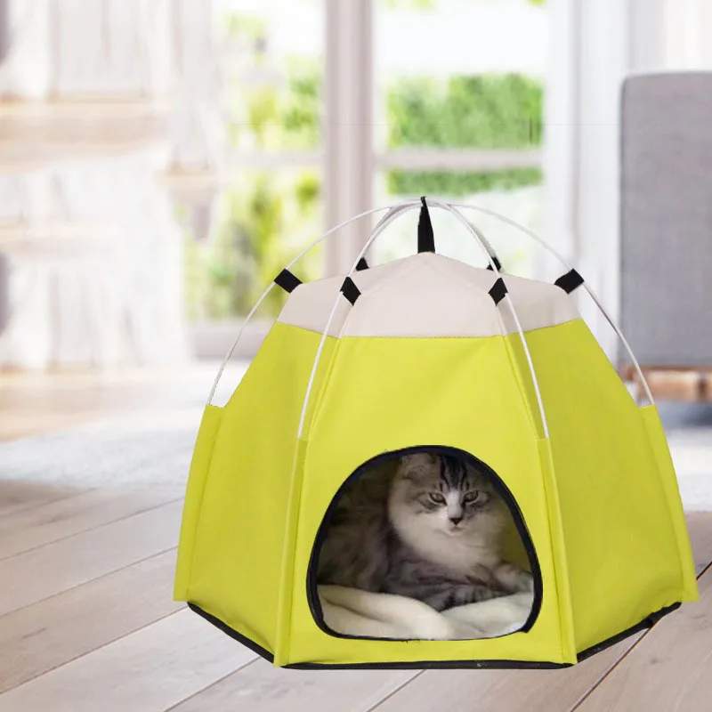 

Cat's Nest Tent Style Nest Kennel Available In Four Seasons Stray Cat's Nest Teddy Bear Removable And Washable Closed Pet Nest