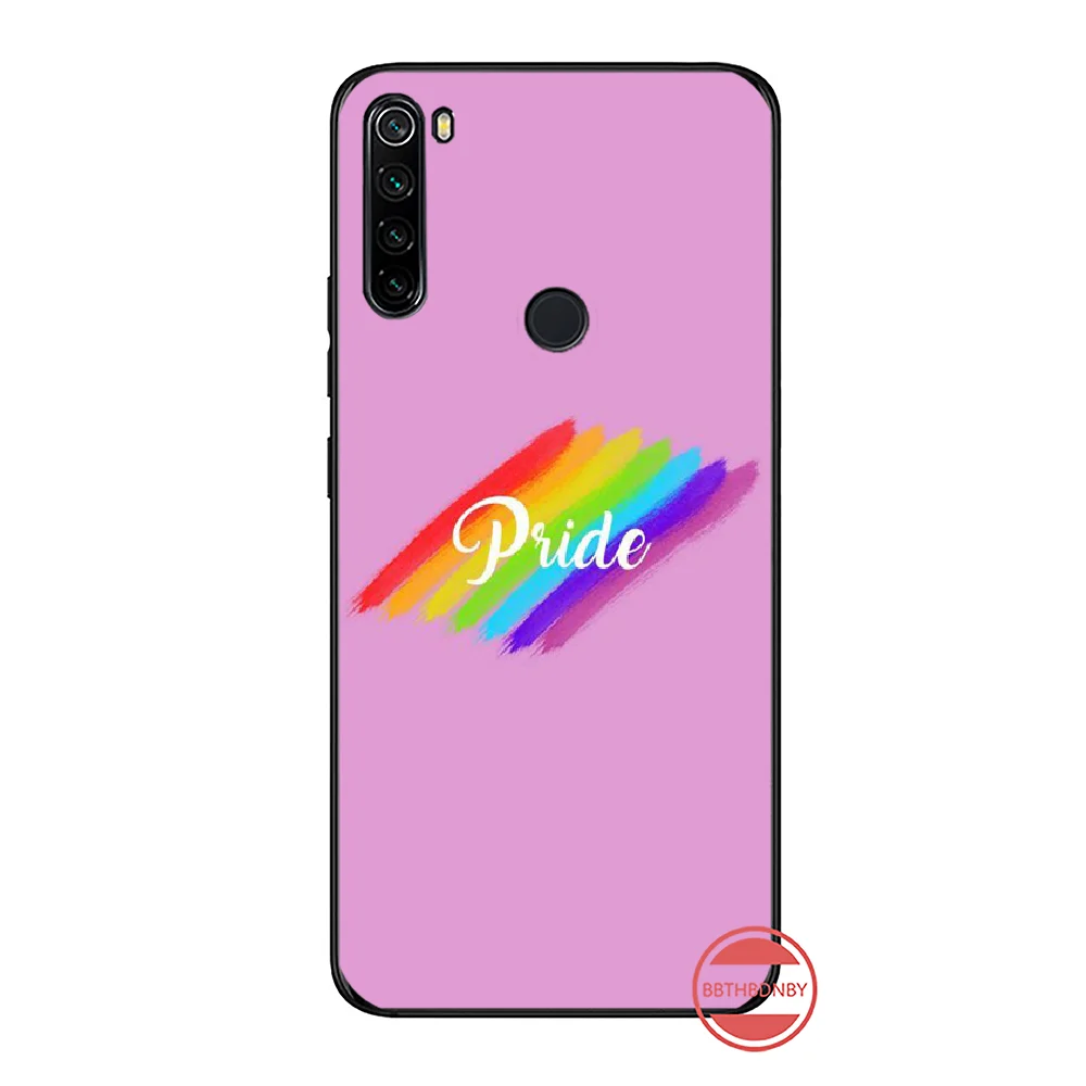 Флаг ЛГБТ мягкий черный чехол для телефона Xiaomi Redmi Note 4 4x5 6 7 8 pro S2 PLUS 6A PRO | Мобильные