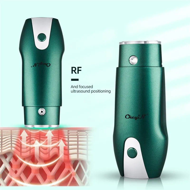 

CkeyiN 3 Colors Photo therapy RF EMS Beauty Instrument Ultrasonic Knife Skin Rejuvenation Anti-Aging Reduce Wrinkles Lifting 50
