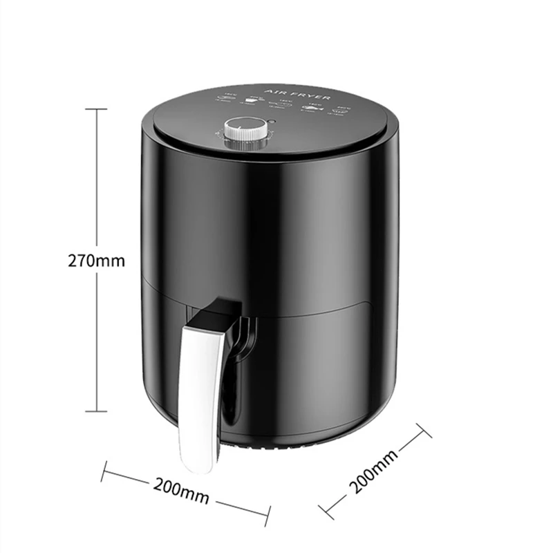 

3.2L 1200W Electric Air Fryer Deep Fryer Health Intelligent Automatic Household Multi-Functional Oven No Smoke Oil Free Fryer