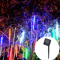 45cm 10 tubes solar meteor shower rain led string lights waterproof christmas solar string lights for wedding party decoration
