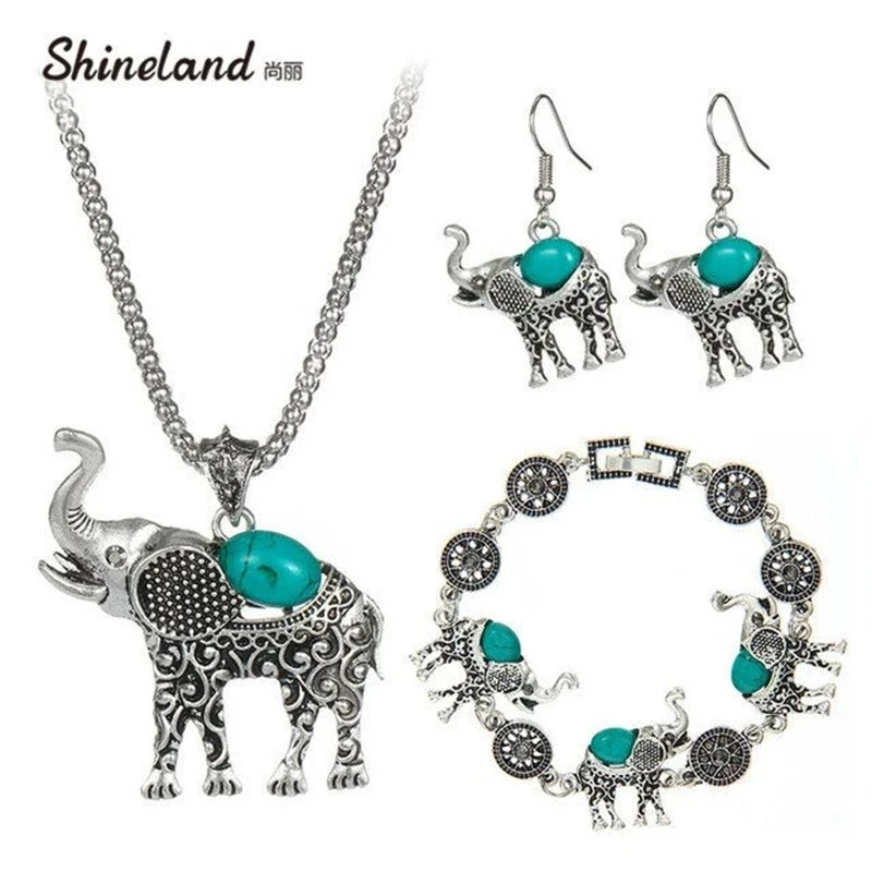 Shineland Милая подвеска в виде слона ювелирные изделия регулировки браслеты цепочки
