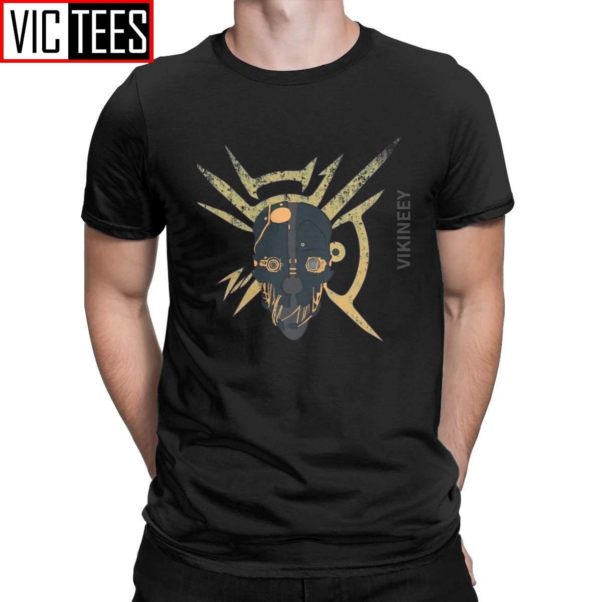 

Corvo Dishonored T-Shirt Men Outsider Attano Video Game Crazy Cotton Round Neck T Shirt Graphic 3D Print