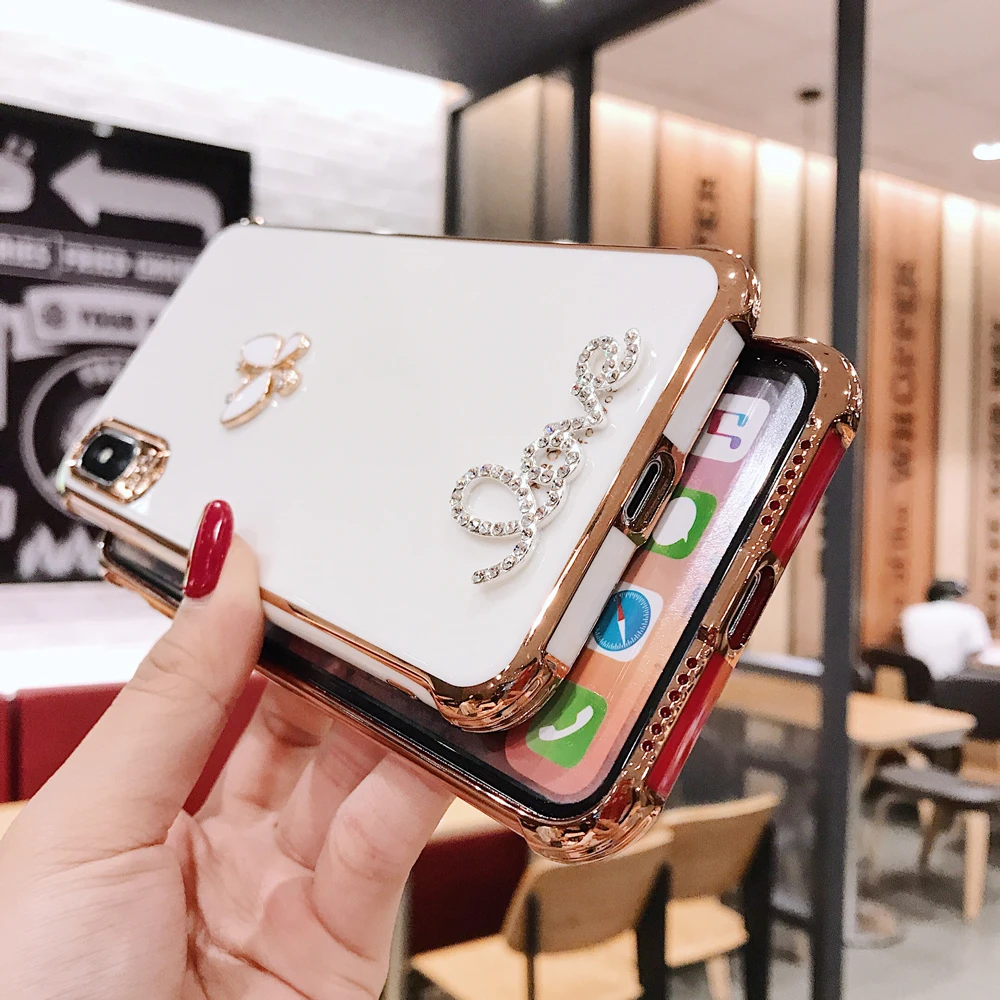 Силиконовый чехол с бабочкой и надписью Love для Iphone 13 12 11 Pro Max XR X XS 7 8 Plus | Мобильные
