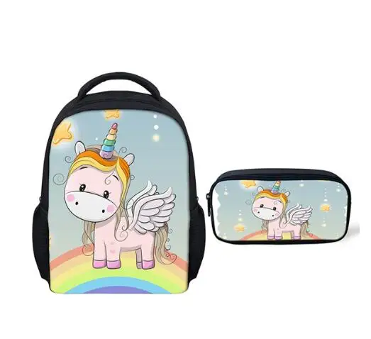 Unicorn школьные сумки для девочек рюкзак дошкольников принадлежности школьников