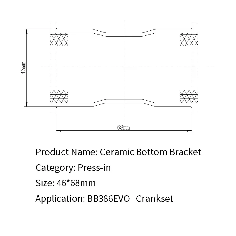 PF30 386EVO Hscer ceramics Bottom Bracket BB30 PF30 BSA ROAD MTB bicycle bearing - Цвет: PF30 386EVO