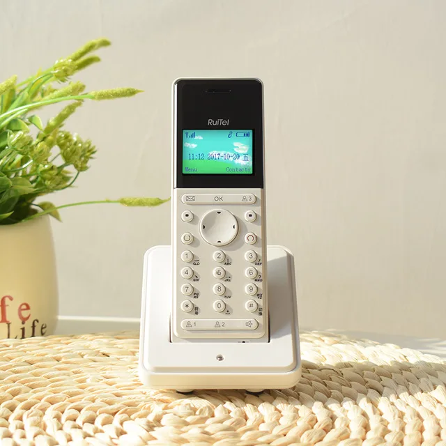 I telefoni Cordless GSM supportano il telefono Wireless 2G 3G GSM SIM Card con retroilluminazione SMS telefono fisso per ufficio domestico per anziani bianco
