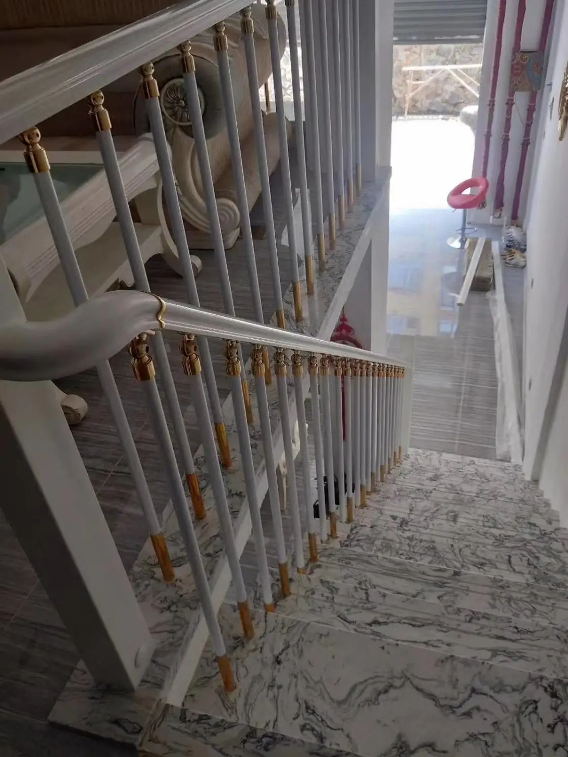 Бесплатная доставка высота 950 мм лестничные ограждение из труб поручни