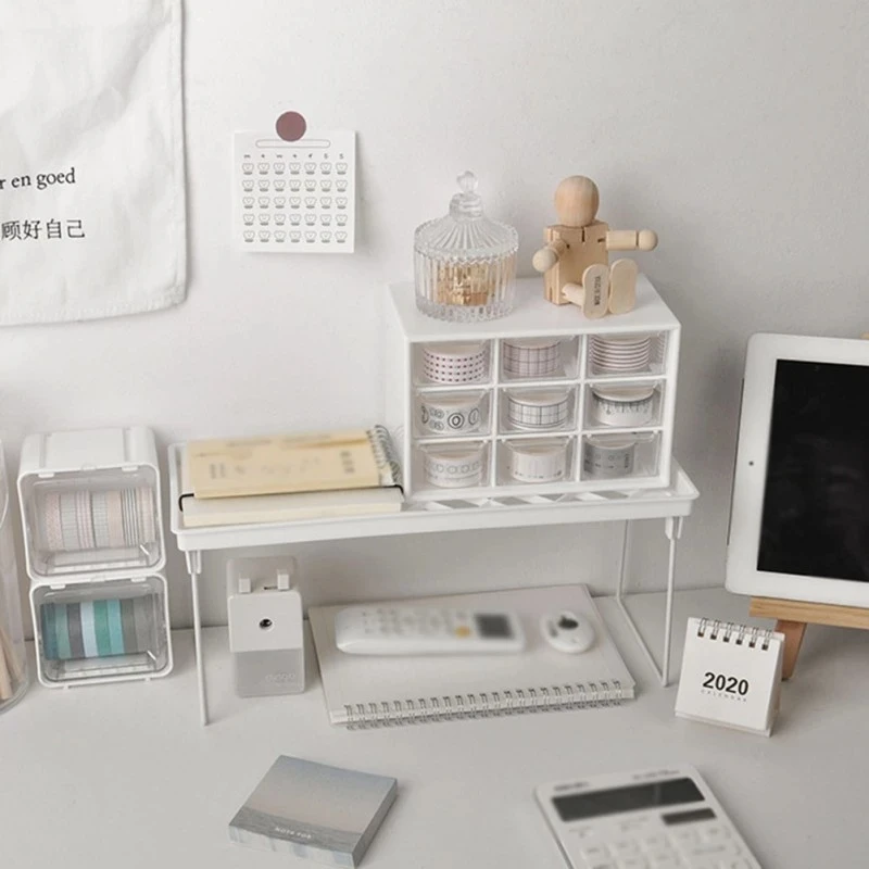 

9 Grids Desktop Storage Box Jewelry Drawer Pearl Beads Storage Boxes Plastic Cosmetic Earrings Makeup Container Organizer