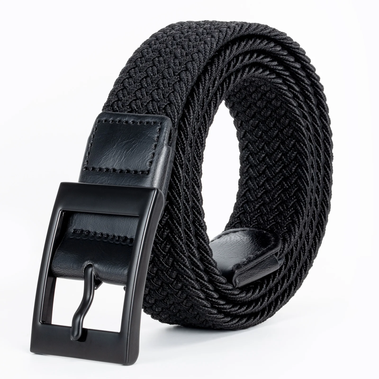 

Hreamky Both Men and Women Large Size 31-75 Inches Telescopic Belt Tall Big Man Leisure Woven Belts