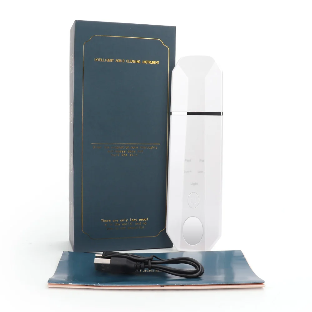 

Ion Ultrasonic Skin Scrubber Facial Skin Exfoliator Scraper Acne Blackhead Remover Facial Lifting Vibration Massager Skin Care