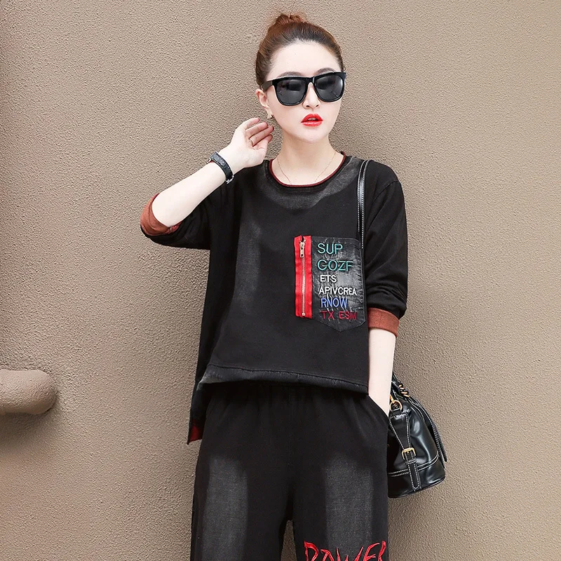 Max LuLu 2020 новые весенние модные женские Лоскутные Топы и шаровары винтажные