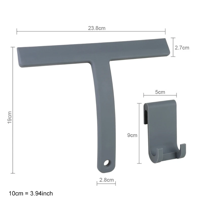Прямая поставка скребок для душа стеклоочистителя с силиконовым крючком