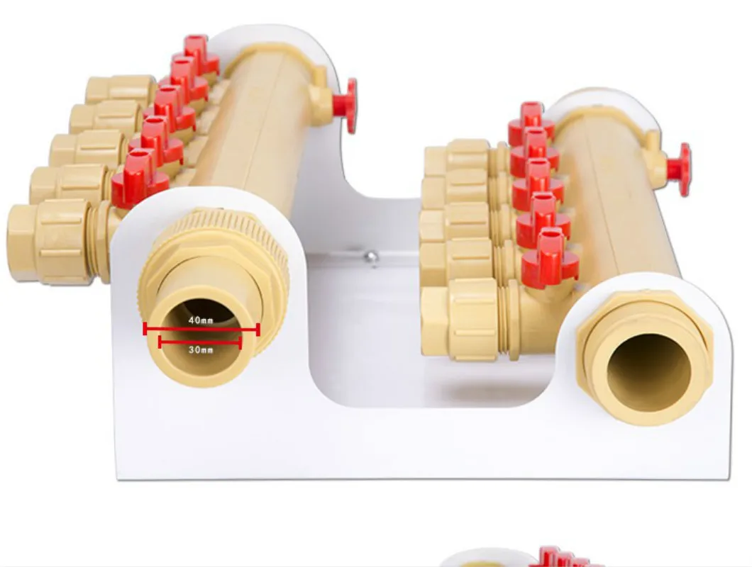 PPR подпольный нагревательный коллектор 2 8 каналов напольный водяной для 1/2