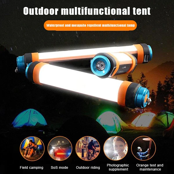 

Portable Waterproof Lights Outdoor USB Rechargeable LED Lamp for Camping Hiking HA