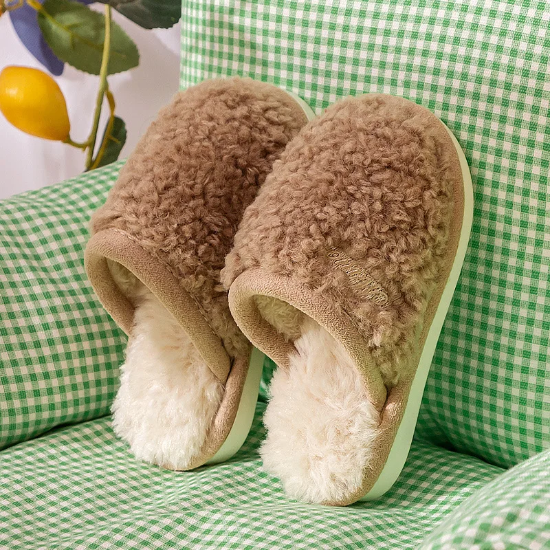 Parent-child cotton slippers home shoes lovers children cotton slippers Warm slippers  slippers women Cotton slippers