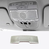 for mercedes benz c class w205 glc 2015 16 17 18 19 20 stainless steel car head front reading light lamp cover trim accessories