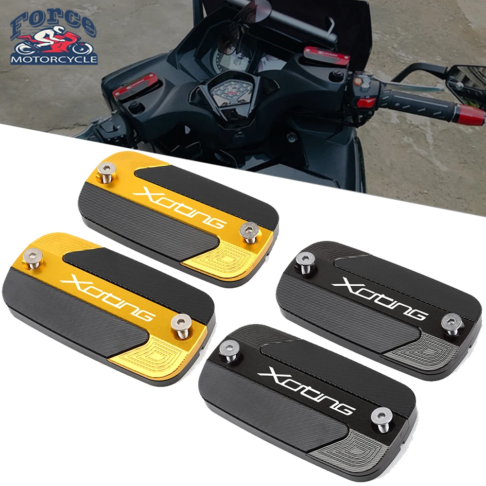 

For KYMCO XCITING 250 300 350 400 400S 500 S400 Motorcycle High quality CNC Front Brake Reservoir Cover Fluid Tank Oil Cap