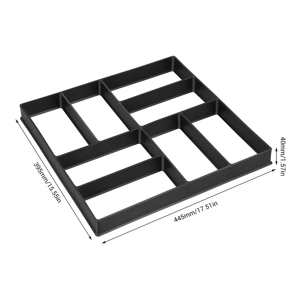 DIY садовый путь сделать плесень ходьбы тротуара бетонные формы мощения цемента