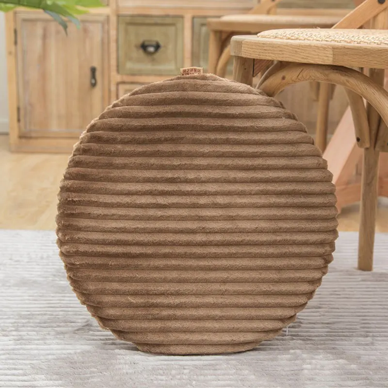 1 шт. полосатый фланелевый круглый чехол для подушки напольные медитации и стула