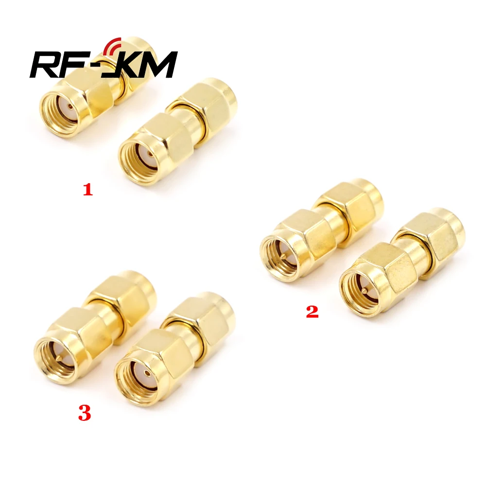 

50pcs SMA male to SMA male connector straight gold plated SMA adapter