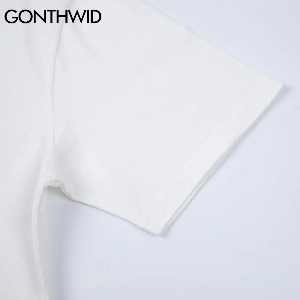 

GONTHWID Streetwear Tshirts Hip Hop Master of His Fate Print Harajuku Tees Shirts Fashion Harajuku T-Shirts Short Sleeve Tops