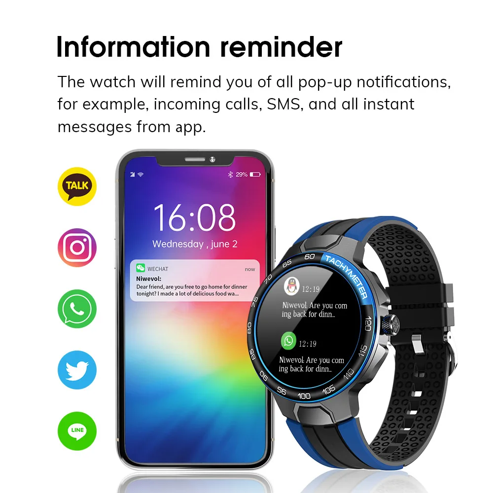 Cena Niwevol Sport Inteligentny Zegarek Mężczyźni Multisport Tryb IP68 Wodoodporny Niestandardowy Dial Smartwatch Dla Androida IOS Tętno Zegarki Fitness