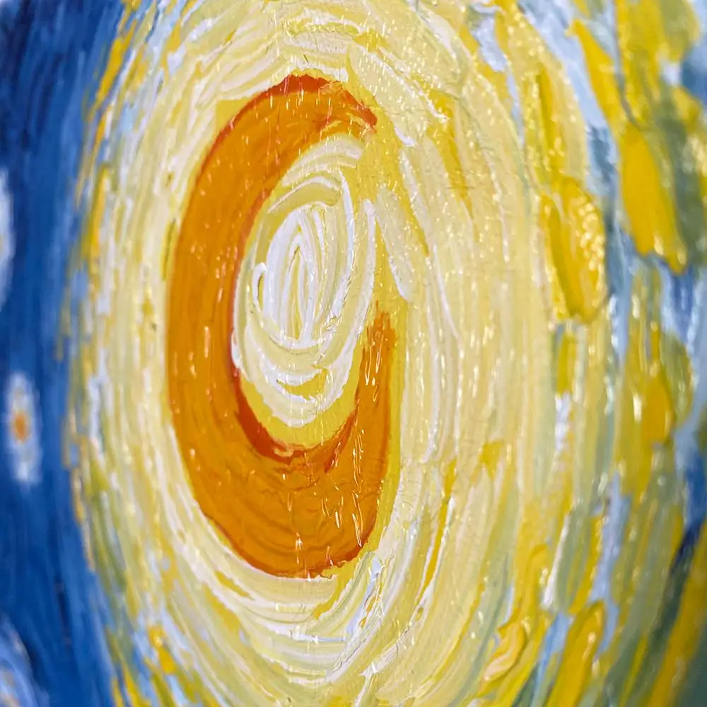 

Van Gogh Starry Night Oil Painting 100% Hand Painted on Canvas Wall Art for Living Room Van Gogh Art Office Hotel Wall Decor