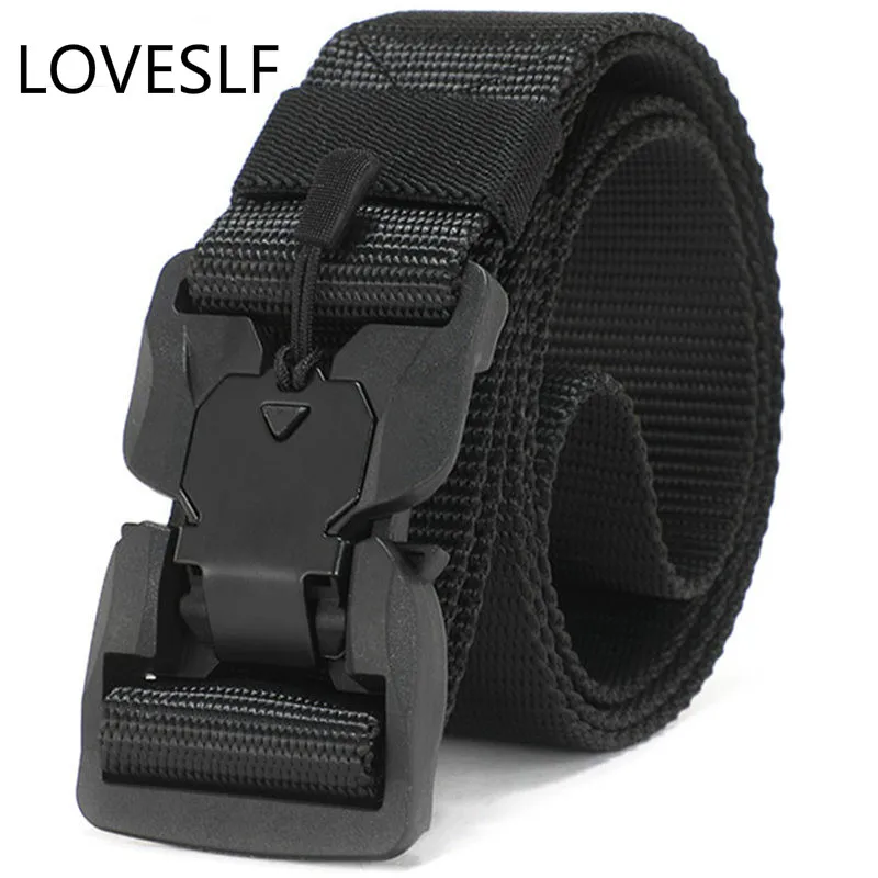 

NEW Military Equipment Combat Tacticals For Men US Army Training Nylon Metal Buckle Waist Belt Outdoor Hunting Waistband