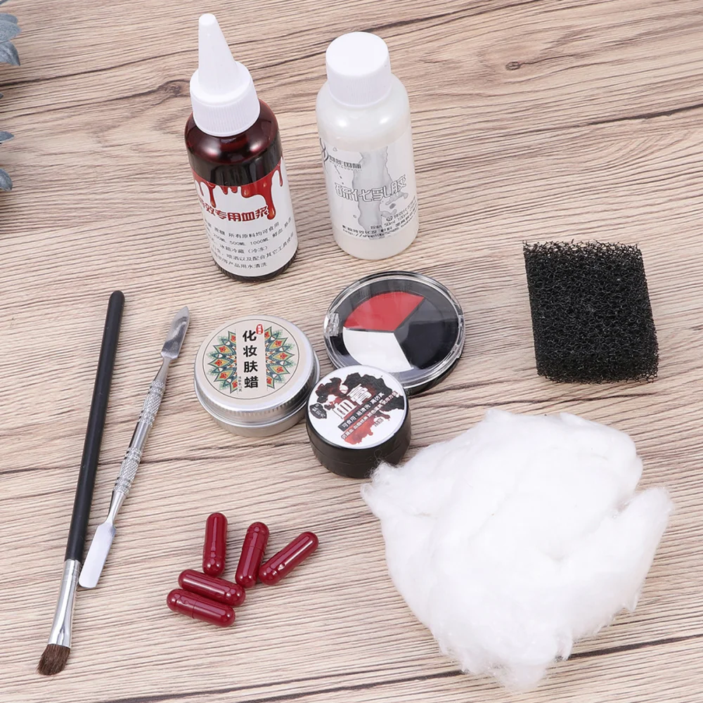 

1 Set Skin Wax Fake Plasma Special Effects Makeup Set for Adults