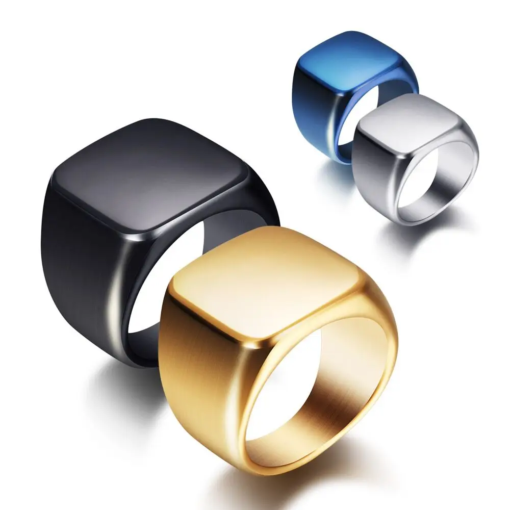 

Stainless steel wedding ring ring jewelry fashion ring jewelry square titanium steel finger gift man man width
