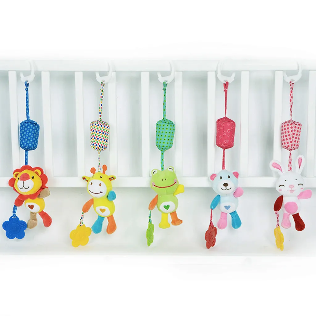 

Plush Toy Animal Wind Chime Spiral Bed Cart Accessories Baby Car Pendant Animal Tease Children's Pendant Hanging Plush Toy Decor