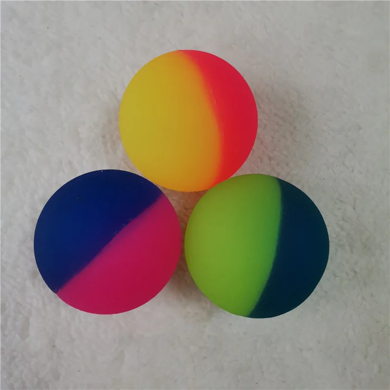 1 шт. двухцветные резиновые надувные шарики для детей эластичный резиновый мяч