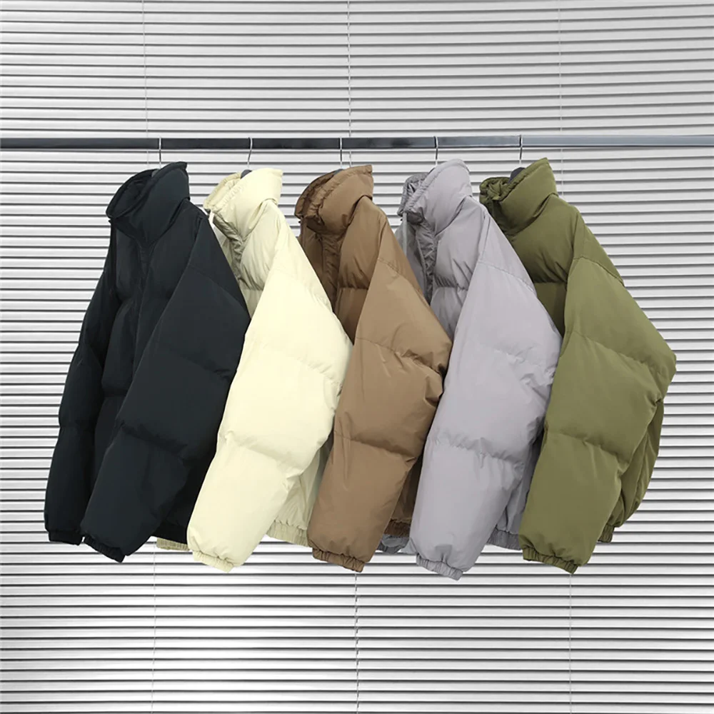 

Autumn and winter men's unisex minimalist cardigan cotton-padded jacket cardigan jacket hip-hop high-quality essential 1:1 style