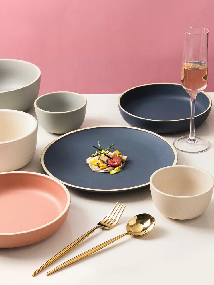 Керамическая миска в скандинавском стиле китайская декоративная кухонная для