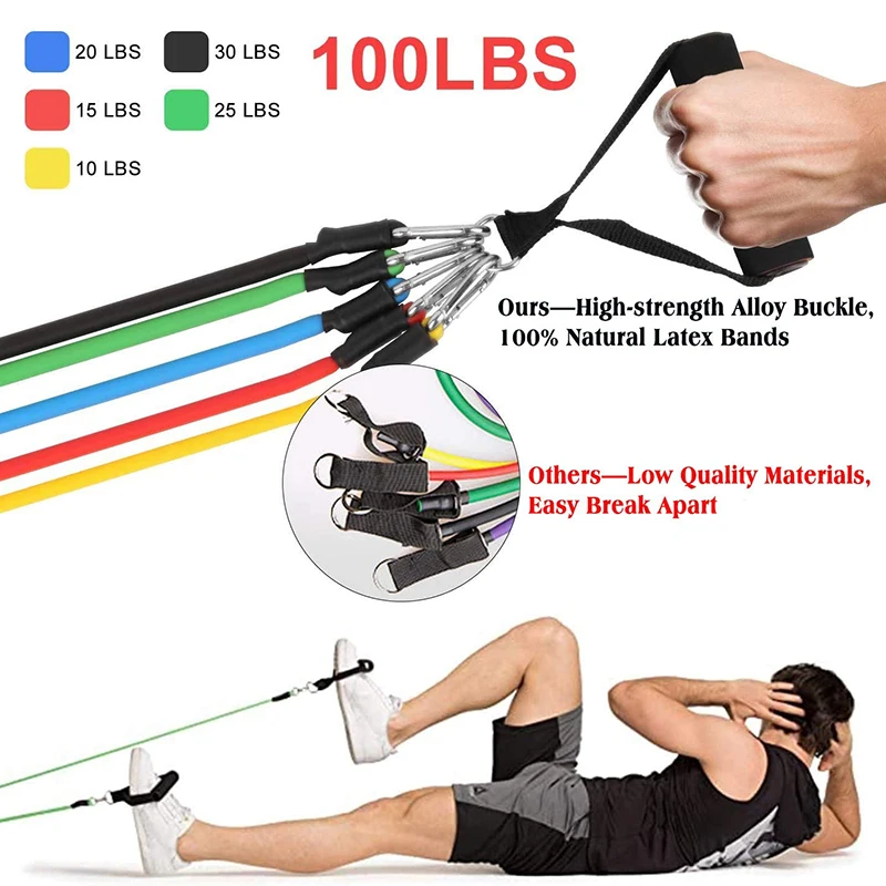 Комплект эластичных лент из латекса 17 шт./компл.|Эспандеры| |