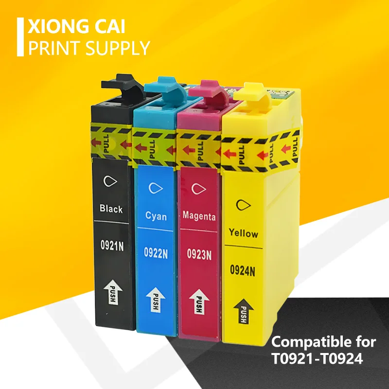 Картридж T0921N совместимый с чернилами Epson T0921 92N для принтера Stylus CX4300 TX117 T26 T27 TX106 TX119