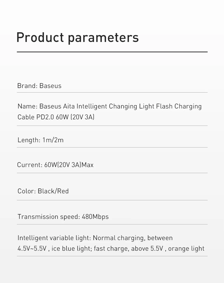 Baseus usb type C to type C кабель для samsung S10 MacBook Pro светодиодный 60 Вт PD кабель для быстрой зарядки 4,0 type USB-C