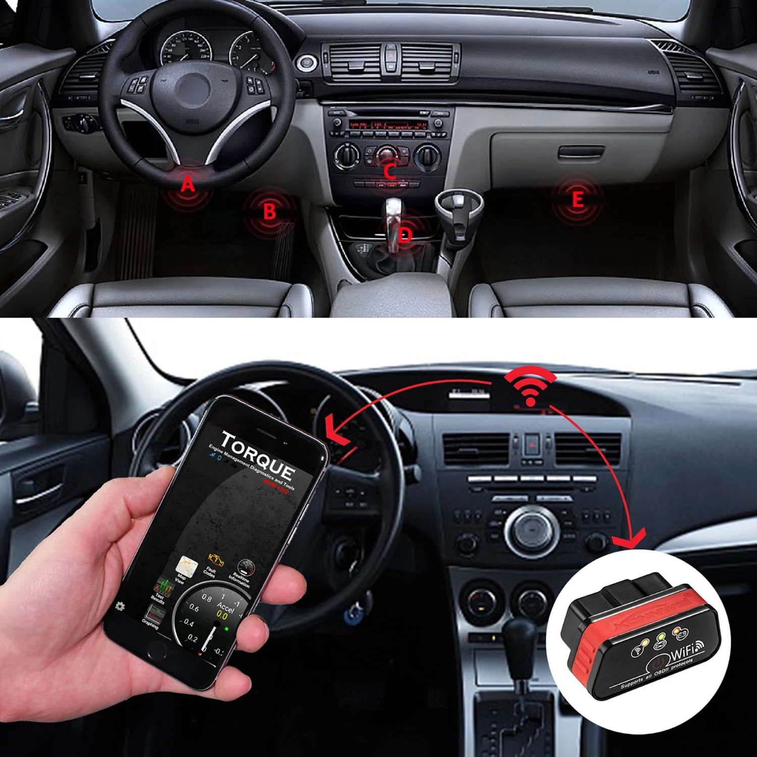KW901 OBD2 Bluetooth ISO Автомобильный Диагностический прибор детектор сканер интерфейс