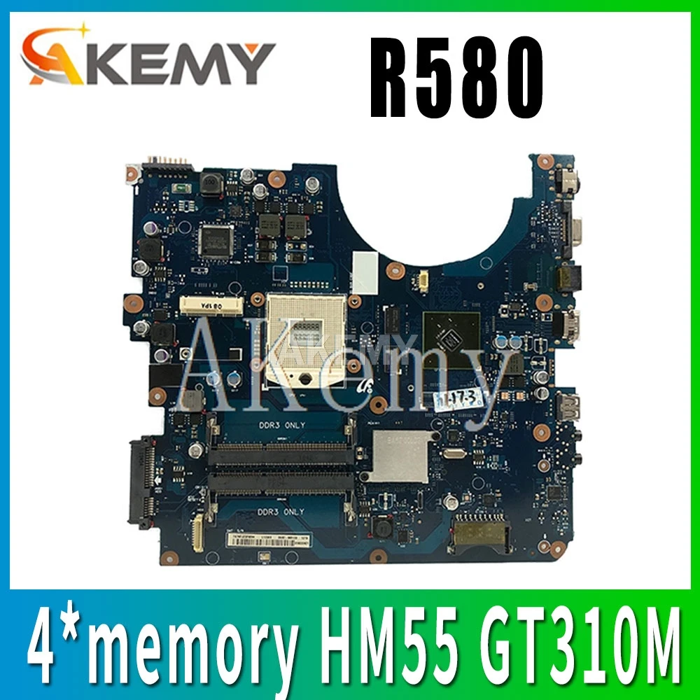 

For Samsung NP-R580 R580 Laptop motherboard HM55 DDR3 GT310M graphic R580 mainboard motherboard BREMEN-M BA92-06132A BA92-06132B