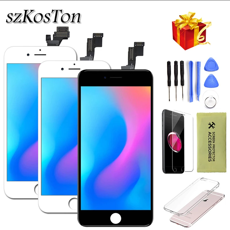 Сменный сенсорный ЖК экран AAA для iPhone 5 6 5c Plus закаленное стекло инструменты|Экраны
