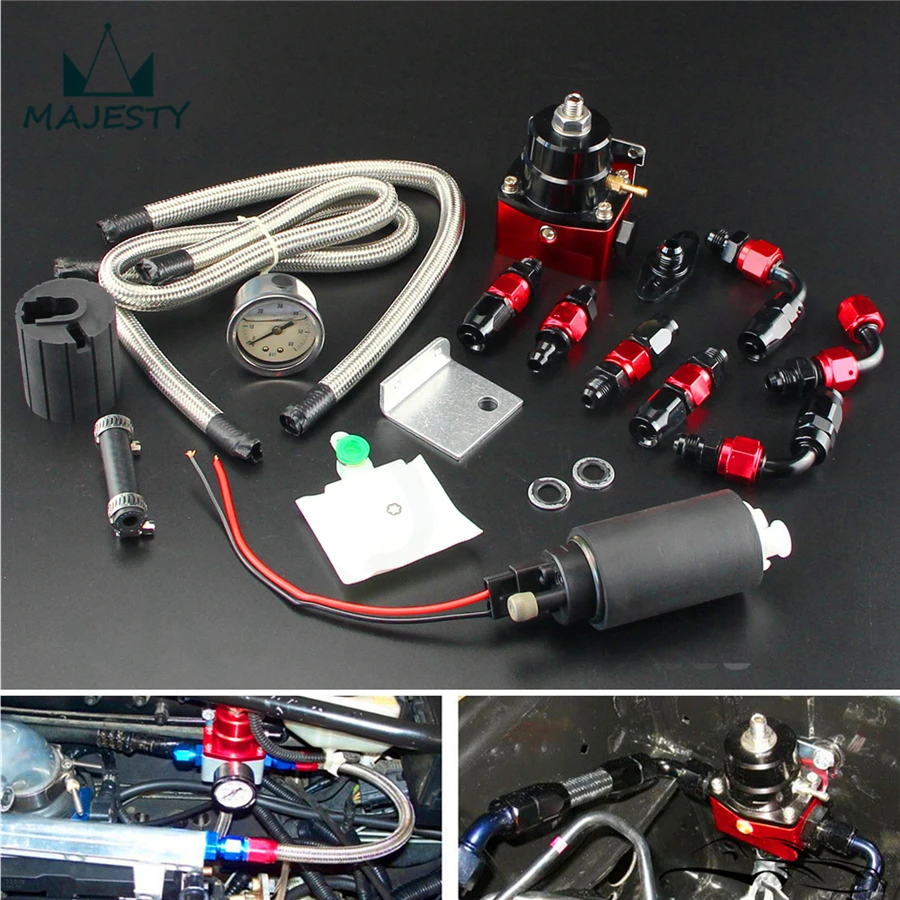 Регулируемый регулятор давления топлива и 255 LPH комплект топливного насоса