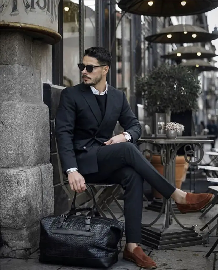 Новые черные костюмы тонкий свадебный комплект классические пиджаки мужской