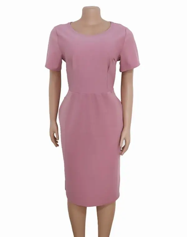 Женское офисное платье средней длины Элегантное повседневное облегающее с